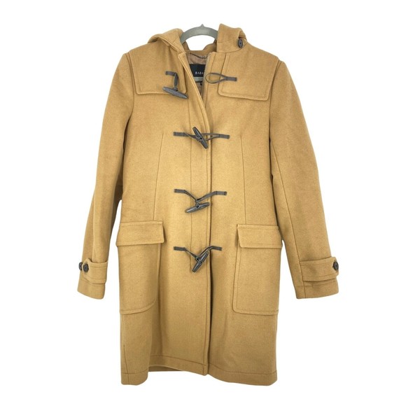 Aritzia Jackets & Blazers - Aritzia Babaton Womens Camel Wool & Cashmere Blend Hooded Duffle Coat Size S